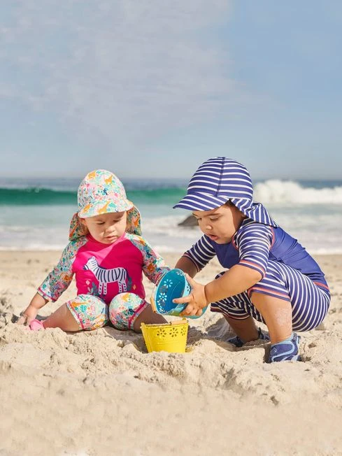 Jojo Maman Bebe JoJo Maman Bébé Jungle Kids' 2-Piece Sun Protection Suit 3 Jojo Maman Bebe JoJo Maman Bébé Jungle Kids' 2-Piece Sun Protection Suit