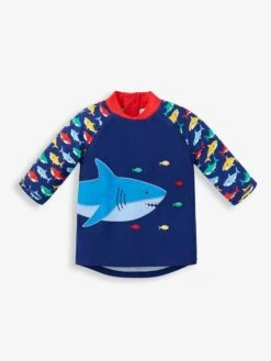 Jojo Maman Bebe JoJo Maman Bébé Shark Kids' 2-Piece Sun Protection Suit 14 Jojo Maman Bebe JoJo Maman Bébé Shark Kids' 2-Piece Sun Protection Suit -Jojo Maman Bebe D18313s6
