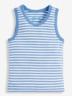 Jojo Maman Bebe JoJo Maman Bébé Blue 3-Pack Digger Boys' Vest Set 10 Jojo Maman Bebe JoJo Maman Bébé Blue 3-Pack Digger Boys' Vest Set -Jojo Maman Bebe D18320s3