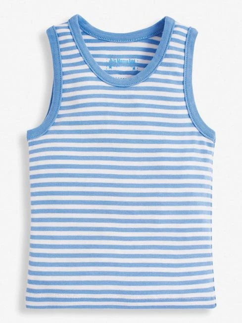 Jojo Maman Bebe JoJo Maman Bébé Blue 3-Pack Digger Boys' Vest Set 5 Jojo Maman Bebe JoJo Maman Bébé Blue 3-Pack Digger Boys' Vest Set - Image 3