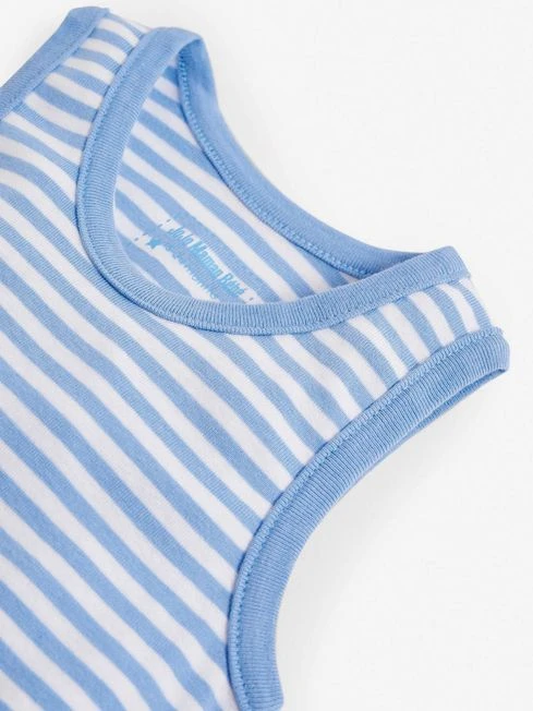 Jojo Maman Bebe JoJo Maman Bébé Blue 3-Pack Digger Boys' Vest Set 8 Jojo Maman Bebe JoJo Maman Bébé Blue 3-Pack Digger Boys' Vest Set - Image 6