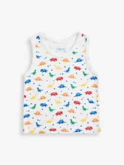 Jojo Maman Bebe JoJo Maman Bébé Dinosaur 3-Pack Boys' Vest Set -Jojo Maman Bebe D18322s2