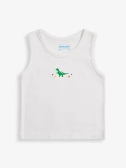 Jojo Maman Bebe JoJo Maman Bébé Dinosaur 3-Pack Boys' Vest Set -Jojo Maman Bebe D18322s3