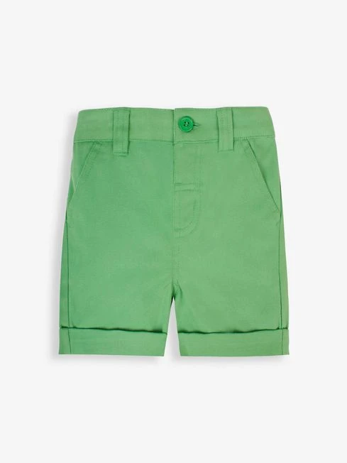 Jojo Maman Bebe JoJo Maman Bébé Green Boys' Twill Chino Shorts 3 Jojo Maman Bebe JoJo Maman Bébé Green Boys' Twill Chino Shorts