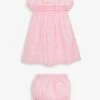 Jojo Maman Bebe JoJo Maman Bébé Pink Girls' Ditsy Smocked Dress