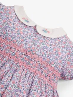 Jojo Maman Bebe JoJo Maman Bébé Pastel Girls' Ditsy Smocked Dress -Jojo Maman Bebe D18711s3