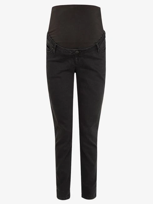 Jojo Maman Bebe JoJo Maman Bébé Black Slim Boyfriend Maternity Jeans 6 Jojo Maman Bebe JoJo Maman Bébé Black Slim Boyfriend Maternity Jeans - Image 4