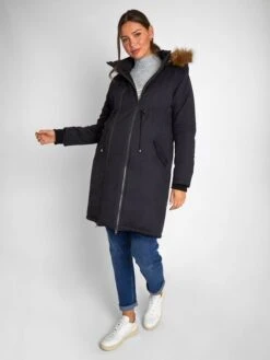 Jojo Maman Bebe 34 Jojo Maman Bebe JoJo Maman Bébé Black Cosy 2-in-1 Maternity Parka