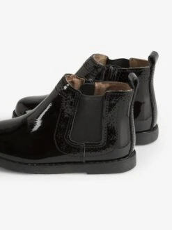 Jojo Maman Bebe JoJo Maman Bébé Black Patent Pretty Leather Chelsea Boots -Jojo Maman Bebe D40957s4