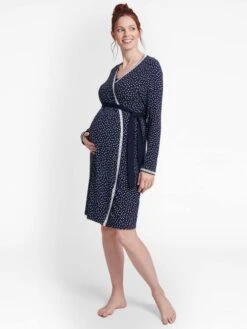 Jojo Maman Bebe JoJo Maman Bébé Navy Spot Maternity & Nursing Robe -Jojo Maman Bebe D40969s2