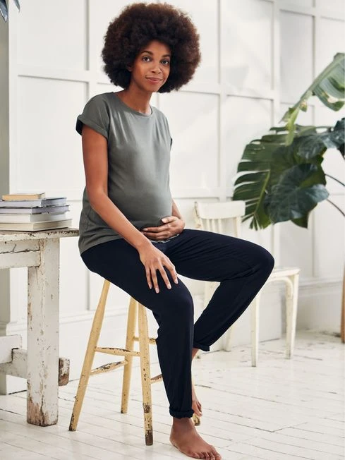 Jojo Maman Bebe JoJo Maman Bébé Black Jersey Maternity Trousers 3 Jojo Maman Bebe JoJo Maman Bébé Black Jersey Maternity Trousers