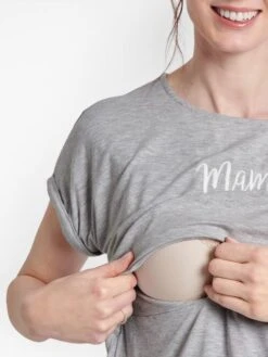 Jojo Maman Bebe JoJo Maman Bébé Grey Marl Maman Maternity & Nursing Pyjama Set -Jojo Maman Bebe D40993s4