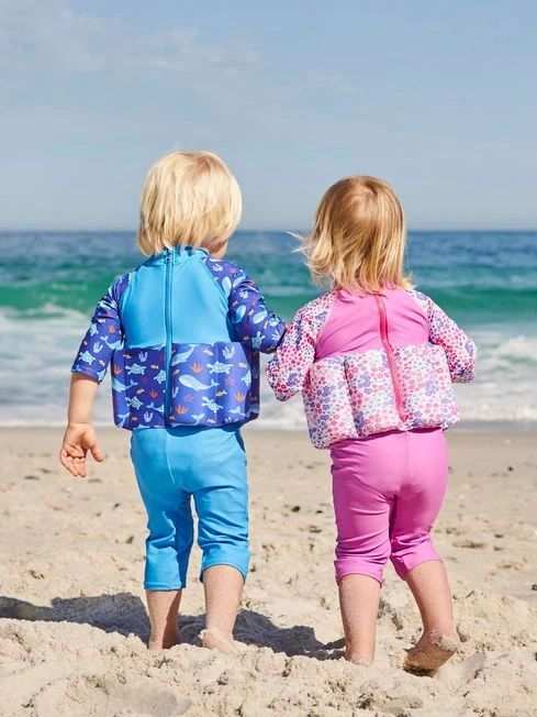 Jojo Maman Bebe JoJo Maman Bébé Floral Kids' Print Sun Protection Float Suit 4 Jojo Maman Bebe JoJo Maman Bébé Floral Kids' Print Sun Protection Float Suit - Image 2