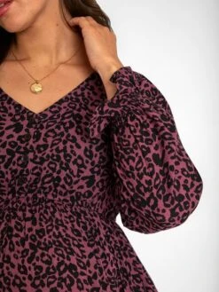 Jojo Maman Bebe JoJo Maman Bébé Pink Animal Print Button Front Maternity Midi Dress -Jojo Maman Bebe D41006s5