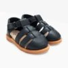 Jojo Maman Bebe JoJo Maman Bébé Navy Navy Closed-Toe Leather Sandals -Jojo Maman Bebe D55352s