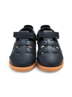 Jojo Maman Bebe JoJo Maman Bébé Navy Navy Closed-Toe Leather Sandals -Jojo Maman Bebe D55352s2