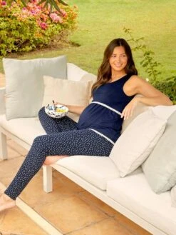 Jojo Maman Bebe JoJo Maman Bébé Navy Spot Maternity & Nursing Pyjama Set -Jojo Maman Bebe D66864s4