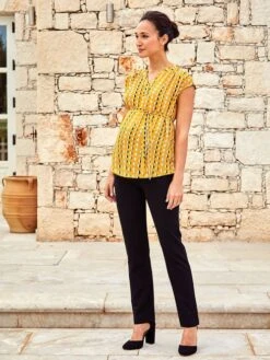 Jojo Maman Bebe JoJo Maman Bébé Black Tailored Straight Leg Maternity Trousers