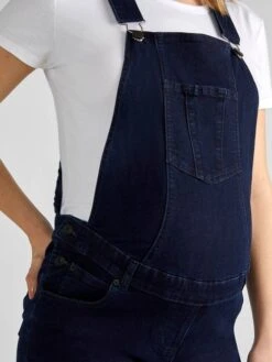 Jojo Maman Bebe JoJo Maman Bébé Dark Wash Denim Maternity Dungarees -Jojo Maman Bebe D66885s4