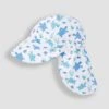 Jojo Maman Bebe JoJo Maman Bébé Ocean Kids' Turtle Flap Sun Protection Hat -Jojo Maman Bebe D78616s