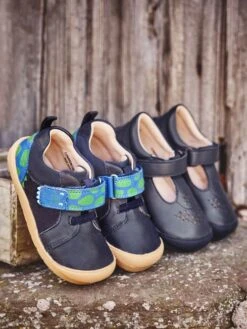 Start-Rite Navy Start-Rite Dino First Steps Trainer Shoes -Jojo Maman Bebe D79846s6