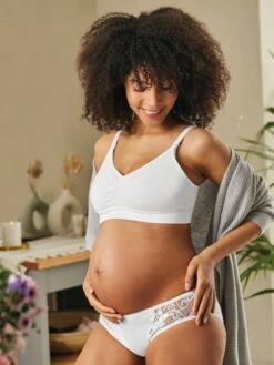 Emma Jane White Emma-Jane Cotton Rich Seamless Maternity & Nursing Bra